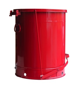 Bidon pour chiffons imbibés d'huiles ou solvants, 21 gallons, avec pédale, approuvé FM, UL, OSHA.