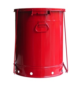 Bidon pour chiffons imbibés d'huiles ou solvants, 21 gallons, avec pédale, approuvé FM, UL, OSHA.