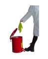 Container for oily or solvent-soaked rags, 6 gallons, with pedal, FM, UL, OSHA approuved.