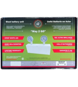 Emergency light unit 6 volts 36 watts with 2 Led