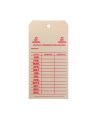 Cardstock monthly inspection tags, for fire extinguishers, labelling in French, covering 1 year.