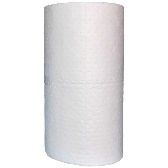 Oil-only absorbent roll for oil-based spills, 30 inches X 150 feet.