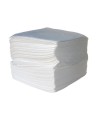 Hydrocarbon absorbent pads, 100 pads by box, absorb 74 oz. per pad. Dimensions: 16 in. X 20 in. X 3/8 in.  