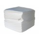 Hydrocarbon absorbent pads, 100 pads by box, absorb 74 oz. per pad. Dimensions: 16 in. X 20 in. X 3/8 in. 