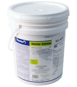 Foster Interior Defense 40-50 mold-resistant coating with IPBC fungicide & metal oxides for mold control & prevention. 5 gal US.