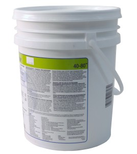 First Defense 40-80 broad spectrum disinfectant with quaternary ammonium chloride, for mold decontamination. 5 gal US container.