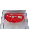 Clear water-resistant polycarbonate cover for  manual fire alarm pull station.