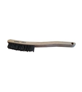 ProStar® stainless steel fibers scratch brush for asbestos remediation with glove bags on pipes. Sold individually.