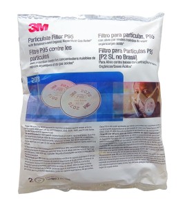 3M P95 filter for half & full facepiece respirators series 6000, 7500 & Ultimate FX. NIOSH approved. 2 units.