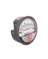 Magnehelic S2000 pressure gauge with scale from 0 to 0.25 inches of water (0 to 60 Pa), to indicate differential pressure