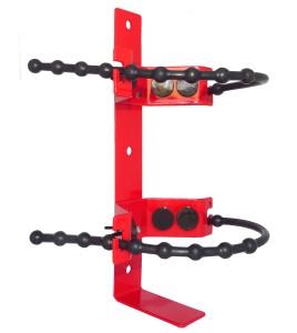 Amerex 862 heavy-duty vehicle rubber strap bracket for 2½ lb portable fire extinguishers, Ø 5-7 inches