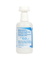 Replacement empty bottle for wall-mounted eye wash kit, 1 liter.