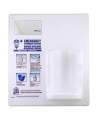 Wall-mounted kit for emergency eye wash, 1 liter.