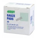 Tampons de gaze stériles, 2 x 2 po, 25/bte.