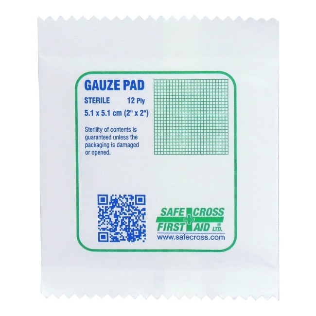 Tampons de gaze stériles, 2 x 2 po, 100/bte.