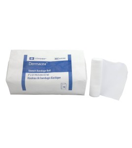 Non-sterile rolls of gauze bandage, 4 in x 12 ft, 12/box.