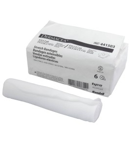 Non-sterile rolls of gauze bandage, 6 in x 12 ft, 6/box.