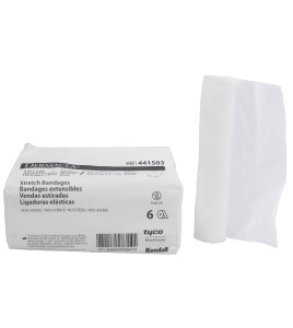 Non-sterile rolls of gauze bandage, 6 in x 12 ft, 6/box.