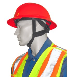 Accessory North Safety 4-point adjustable elastic nylon chin strap for North A119R hard hats. Sold individually