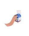 Elastic fabric bandage roll, 8 cm x 5 m (3.2 in x 16 ft), to cut as needed.