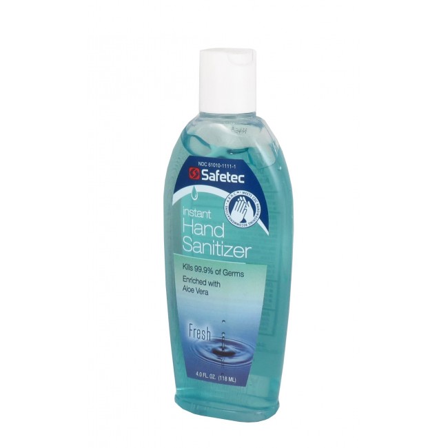 Hand sanitizer antiseptic gel with aloe vera, 118 ml.