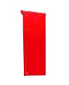 Surface-mounted outdoors steel fire cabinet for 30 lbs extinguishers.