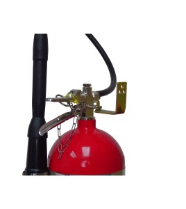 Wall hanger brackets for Flag 15-20 lb CO2, dry chemical, and 2.5 gal water portable fire extinguishers