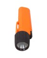 UK4AA-AS2 certified anti-explosion front switch flashlight with xenon bulb. Orange casing.