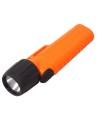 UK4AA-AS2 certified anti-explosion front switch flashlight with xenon bulb. Orange casing.