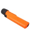 UK4AA-AS2 certified anti-explosion front switch flashlight with xenon bulb. Orange casing.