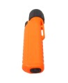 UK4AA-AS2 certified anti-explosion front switch flashlight with xenon bulb. Orange casing.