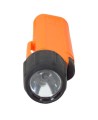 UK4AA-AS2 certified anti-explosion front switch flashlight with xenon bulb. Orange casing.