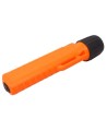 UK4AA-AS2 certified anti-explosion front switch flashlight with xenon bulb. Orange casing.