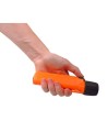 UK4AA-AS2 certified anti-explosion front switch flashlight with xenon bulb. Orange casing.