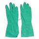 Nitrile unsupported textured & flock-lined safety glove for chemical protection. 13 in long and 11 mils thick.