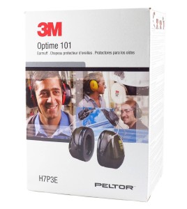 3M PELTOR Optime 101 H7P3E earmuffs for hard hat, NRR 24 dB