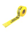 Bilingual yellow barricade tape, CAUTION DO NOT ENTER, 3 po X 1000 ft.