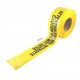 Bilingual yellow barricade tape, CAUTION DO NOT ENTER, 3 po X 1000 ft.