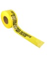 Bilingual yellow barricade tape, CAUTION DO NOT ENTER, 3 po X 1000 ft.