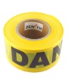 Yellow barricade tape, DANGER, 3 in X 1000 ft.