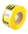 Yellow barricade tape, ATTENTION, 3 in X 1000 ft.