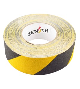 Warning yellow and black non-slip self adhesive tape, 2 inches X 60 ft.