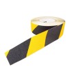 Warning yellow and black non-slip self adhesive tape, 2 inches X 60 ft.