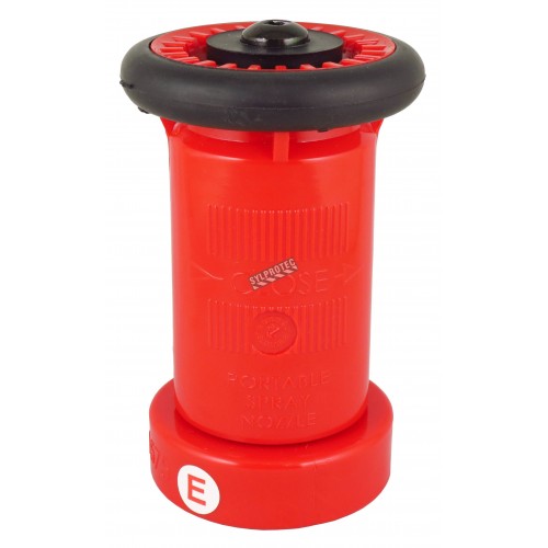 ULC Fire hose adjustable nozzle of 1.5 in diameter