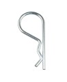 Safety pin for heavy-duty extinguisher hangers