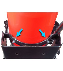 Rubber cushion for heavy-duty extinguisher hook for vehicles