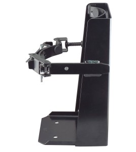 Box-type vehicle bracket for 5 lb portable fire extinguishers with 4 to 4 ½ inches in diameter