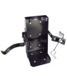 Box-type vehicle bracket for 5 lb portable fire extinguishers with 4 to 4 ½ inches in diameter