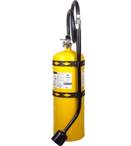 Amerex portable fire extinguisher with sodium chloride, 30 lbs, type D (sodium, potassium or magnesium fires), with wall hook