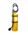 Amerex portable fire extinguisher with sodium chloride, 30 lbs, type D (sodium, potassium or magnesium fires), with wall hook